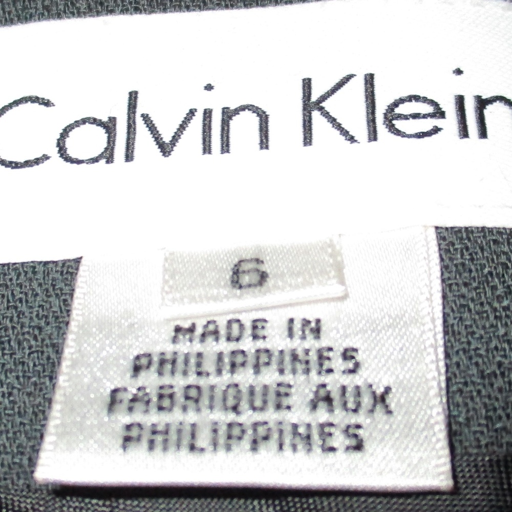 CALVIN KLEIN 100% WOOL CHARCOAL GREY BLAZER/JACKET - Picture 6 of 8